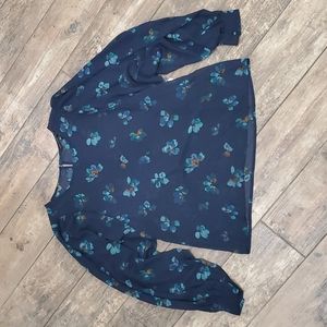 Sheer Floral Blouse